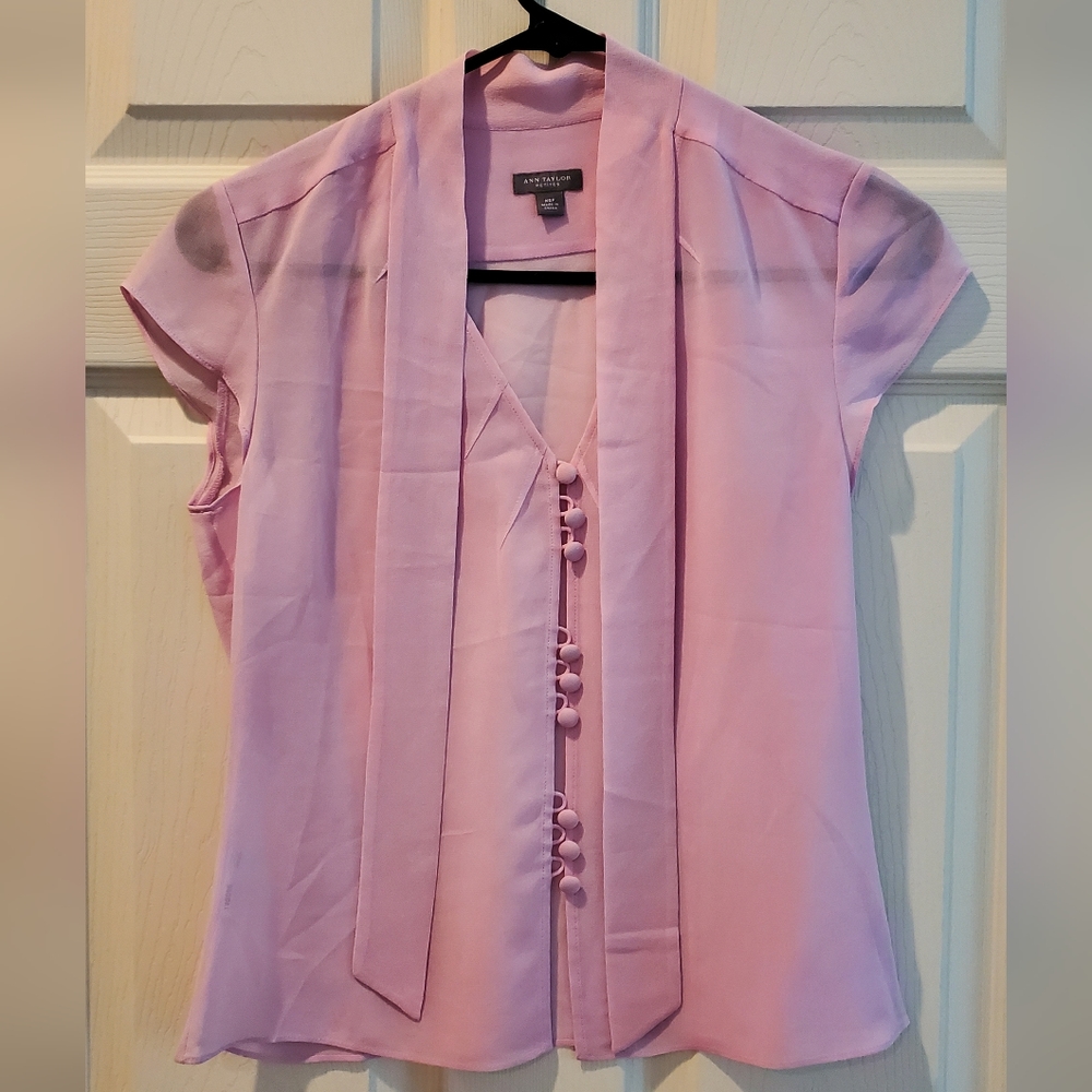 Ann Taylor pink blouse
